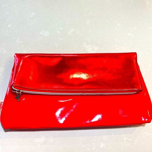 KENZO RED MINI BAG MAKEUP BAG MAGNET CLOSURE - Picture 1 of 13